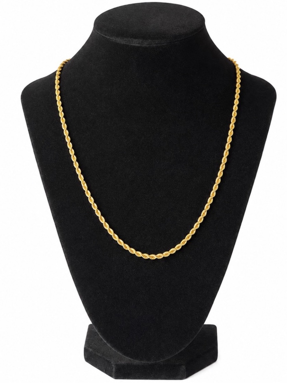 MONET Twisted Cable Necklace in Gold-Tone.